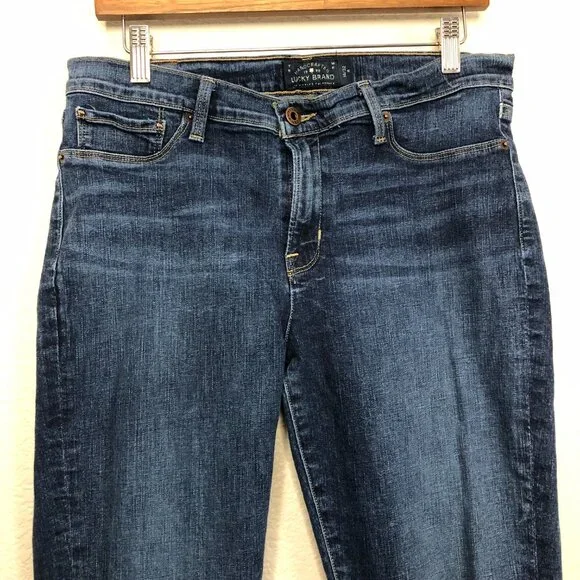 Lucky Brand Brooke Legging Jean Women's 14 32 Dark Wash Jegging Skinny Stretch - Picture 2 of 12